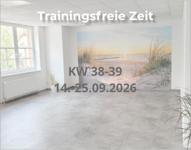 Trainingsfreie Zeit KW 38-39 14.-25.09.2026